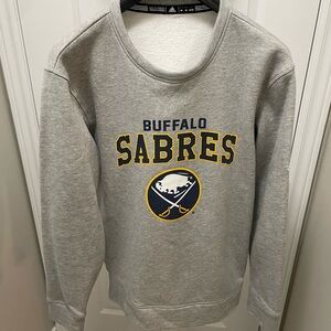 Adidas Gray Buffalo Sabres Crewneck Sweater